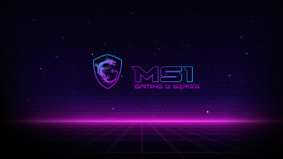 Msi gaming synthwave neon astronaut - aimitsu free wallpaper