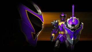 Purple gold suit sword armor - hand free wallpaper for desktop