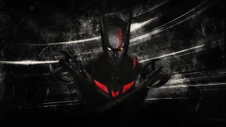 Batman red eyes black mask 2 - a batman character free wallpaper