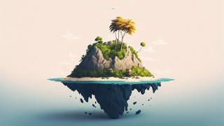 Small island palm tree bird - filip hodas free wallpaper for desktop