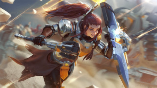 Armor sword woman sky league - a sky background and a sky background free wallpaper