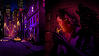 Man street night neon face - benjamin marra free wallpaper