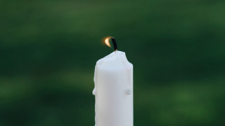 Candle lit candleholder green background - a green background behind free wallpaper for desktop