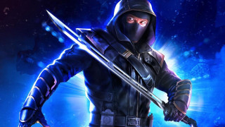 Ninja sword glowing aurora galaxy - cedric seaut keos masons free wallpaper