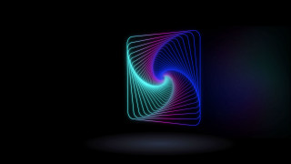Colorful abstract spiral holographic lighting - bridget riley free wallpaper