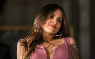 Arm tattoo pink dress earrings - a pink dress free wallpaper for desktop