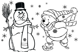 Snowman broom hat heads winter - a broom and a hat free wallpaper