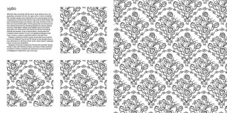 Flower leaf pattern page design - a pattern of flowers free wallpaper