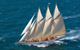 Sailboat ocean people beach dock - ann thetis blacker free wallpaper