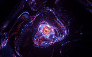 Purple blue flower raytraced cinema4d - image of a flower free wallpaper for desktop