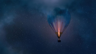 Hot air balloon night sky - the night sky free wallpaper