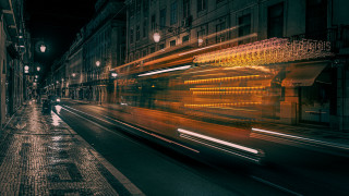 City street long exposure bus - a bus free wallpaper