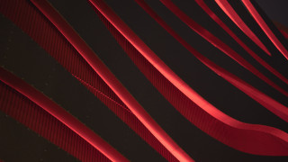 Red ribbon black wall abstract - carol bove free wallpaper