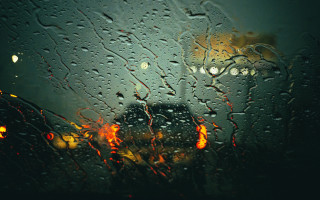 Rainy window car building embers - a rain free wallpaper