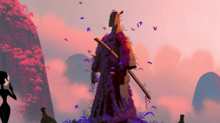 Man sword mountain bird sunset - alejandro burdisio free wallpaper for desktop