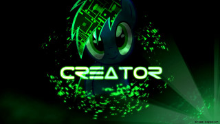 Sotace green black logo glowing - a green light free wallpaper for desktop