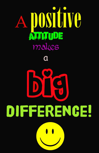 Smiley face positive attitude big - graphic design free wallpaper for mobile