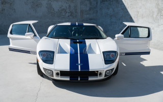 White blue cars parking lot - free cars wallpaper