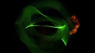 Green orange swirl black red - kinetic free wallpaper for desktop