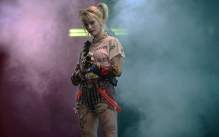 Tattooed woman gun stage smoke - smoke and fog free wallpaper for desktop