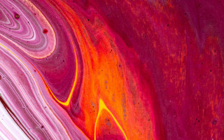 Fluid swirly vibrant planetary night - a black dot free wallpaper