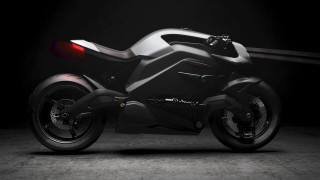 Futuristic motorcycle dark room red - a futuristic motorcycle free wallpaper