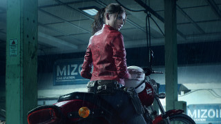 Eve ryder motorcycle garage cyberpunk - the back of its free wallpaper