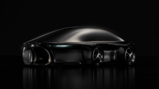 Futuristic car hood open wheels - visible free wallpaper