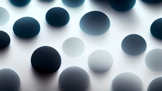 Black white circles geometric abstract - the wall behind them free wallpaper