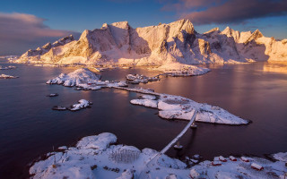 Snowy mountain landscape fishing net - a snowy landscape free wallpaper for desktop