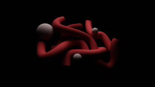 Red objects dark black background - apelle free wallpaper for desktop