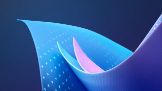 Blue pink abstract stars curves - abstract background free wallpaper