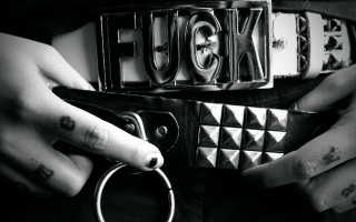 Person holding scissors lucky ring - punk art free wallpaper for desktop