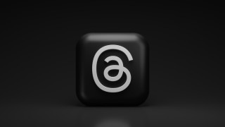 Black white square number six - free technology wallpaper