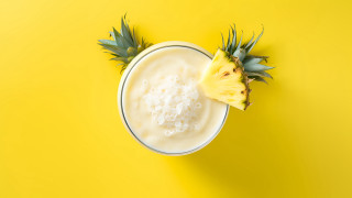 Pineapple milk yellow background sunset - a pineapple free wallpaper for desktop