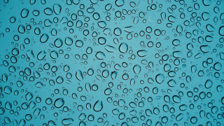 Blue waterdrops sky clouds rain - a macro photograph free wallpaper