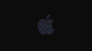 Apple letters glitch mosaic hat - glitch art free wallpaper