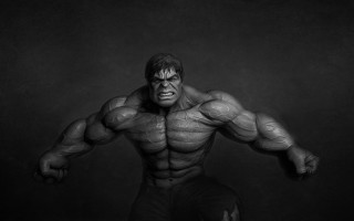 Muscular man huge grin black - muscular free wallpaper