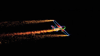 Plane dark lights smoke airsbrush - the dark free wallpaper