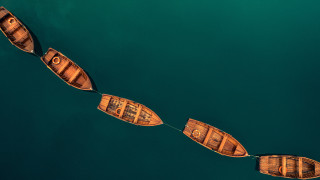 Boats rope water scenery sky - the water near each other free wallpaper for desktop