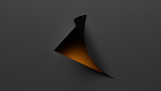 Black orange abstract curved wall - the side of the wall free wallpaper for desktop