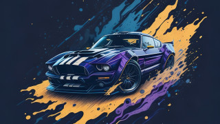 Purple cobra car galaxy fire - a purple car free wallpaper for desktop