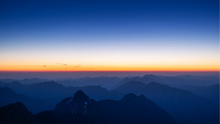 Mountain range sunset plane window 3 - carl hoppe free wallpaper