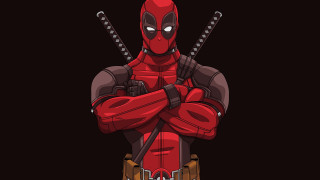 Deadpool armor guns helmet sword - character portrait free wallpaper for desktop