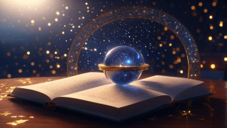 Open book glowing sphere magical - fantasy magic free wallpaper