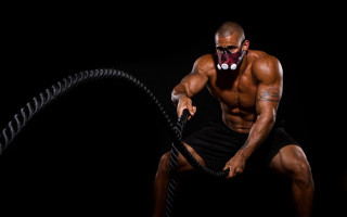 Afrofuturism man with whip demon - derek hill free wallpaper for desktop