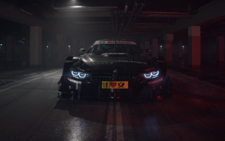 Police car tunnel lights beeple - a police car free wallpaper