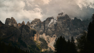 Mountain range clouds trees outdoors - david martin free wallpaper for desktop