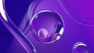 Purple bubbles blue circle synchromism - a bunch of bubbles free wallpaper