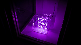 Neon sign love need dark - free neon wallpaper